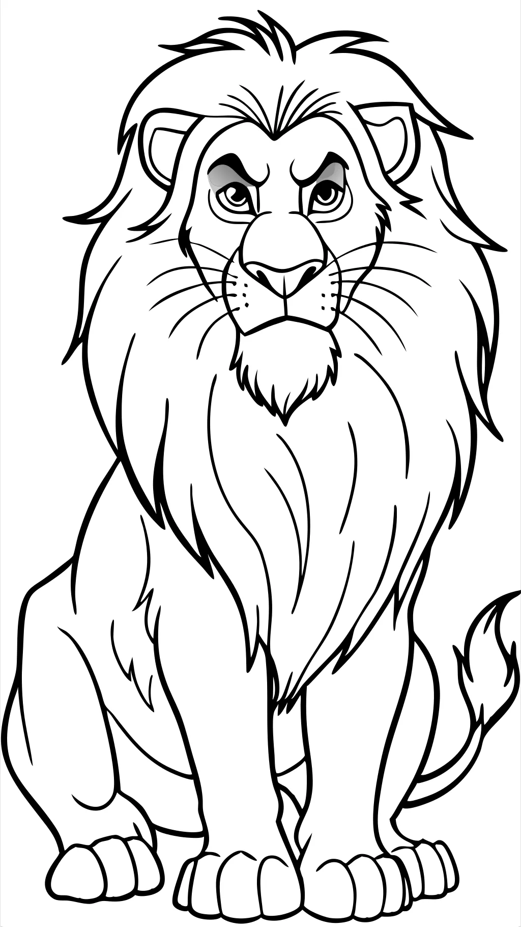 scar lion king coloring pages